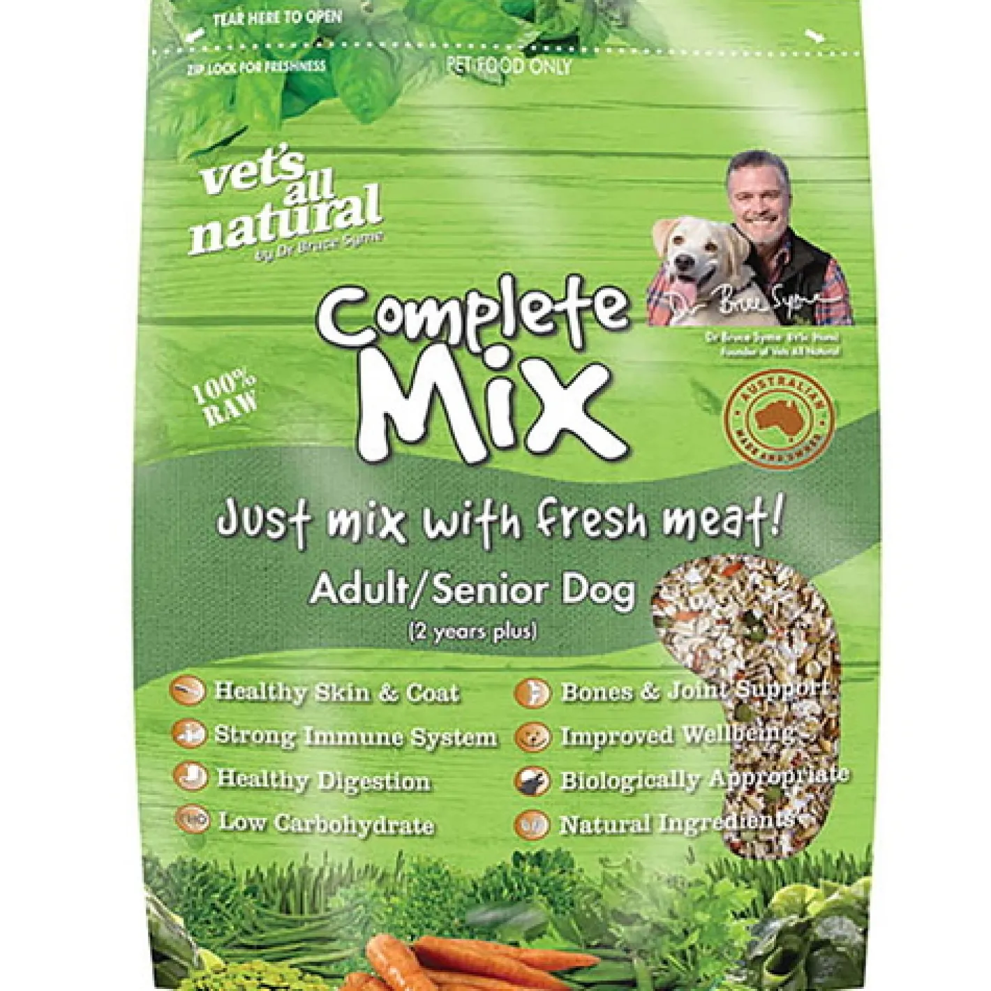Vets All Natural Complete Mix Muesli for Fresh Meat for Adult and Senior Dogs Online