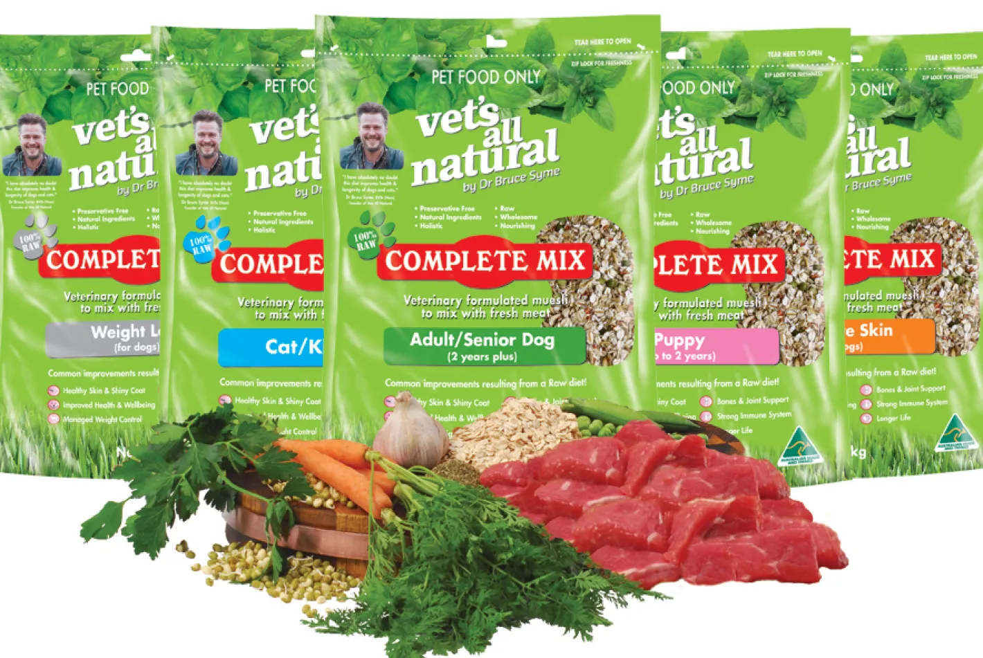 Vets All Natural Complete Mix Muesli for Fresh Meat for Adult and Senior Dogs Online