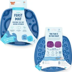 West Paw Feast Lick Mat Slow Feeder for Dogs - Bubbles Discount