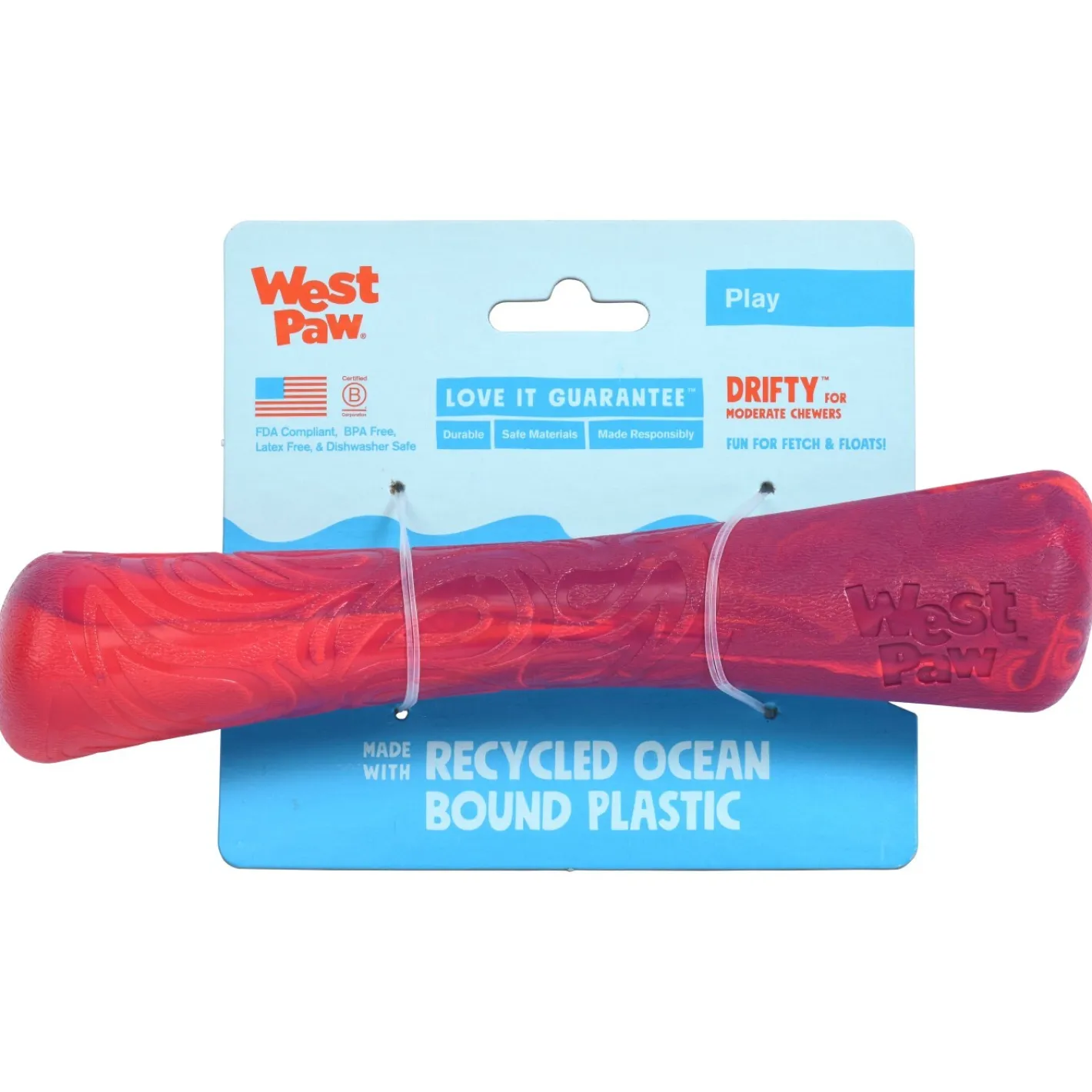West Paw Seaflex Recycled Plastic Fetch Dog Toy - Drifty Online