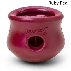 West Paw Toppl Treat Dispensing Wobbling Dog Toy & Food Bowl - Holiday Colours New
