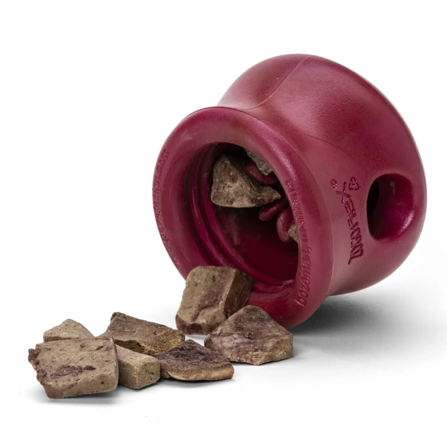 West Paw Toppl Treat Dispensing Wobbling Dog Toy & Food Bowl - Holiday Colours New