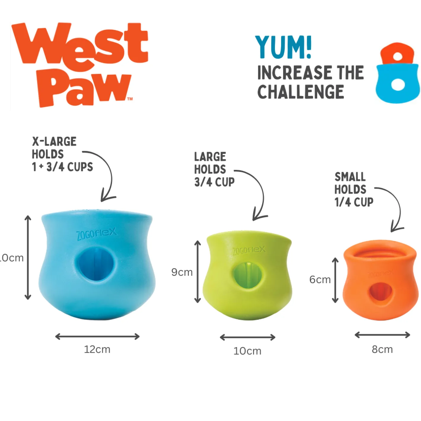 West Paw Toppl Treat Dispensing Wobbling Dog Toy & Food Bowl Fashion