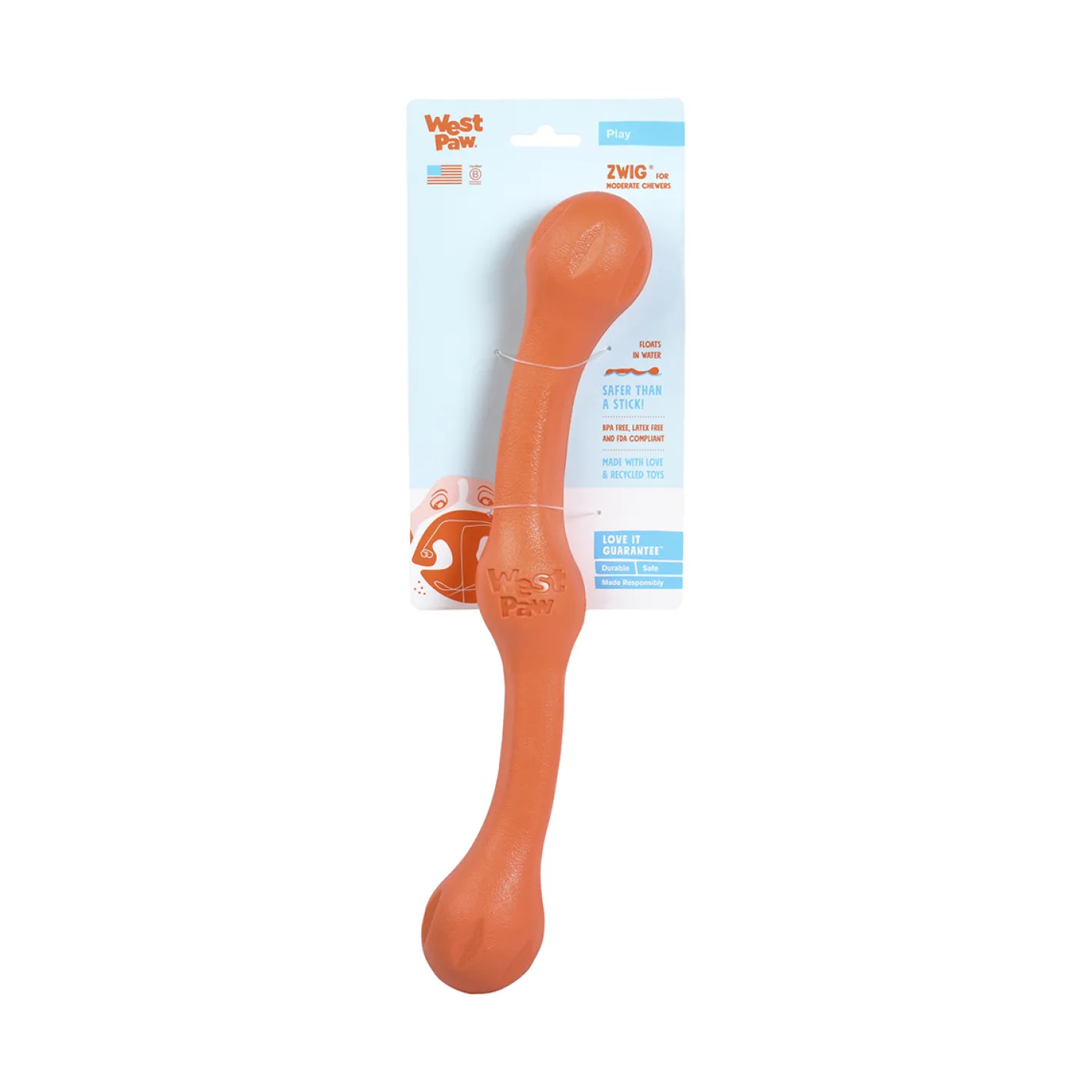 West Paw Zwig Tug & Fetch Stick Dog Toy - Guaranteed Tough Sale