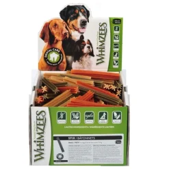 Whimzees Grain Free Vegetarian Dental Treats for Dogs - Small Veggie Stix  Box of 150 Stix New