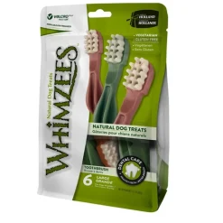Whimzees Grain Free Veggie Dental Treats Toothbrush for Large Dogs - 360gm bag Online