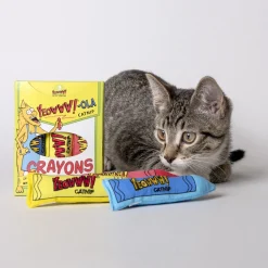 Yeowww ! Cat Toys with Pure American Catnip - !-ola Crayon New