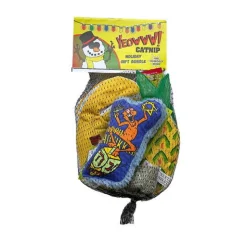 Yeowww Hanukkah Dreidel Kringle Holiday Gift Bundle with 3 Catnip Cat Toys + Bonus Catnip New