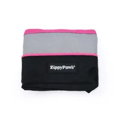Zippy Paws Adventure Bowl On-the-Go Food & Water Bowl in Teal or Pink Trim Best