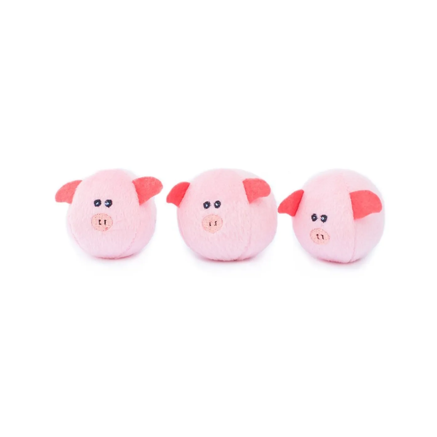Zippy Paws Burrow Bubble Babiez Interactive Squeaker Dog Toy - Pig Barn Hot