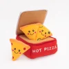 Zippy Paws Burrow Interactive Dog Toy - Pizza Box with 3 Squeaker Toys Fashion