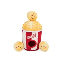 Zippy Paws Burrow Interactive Dog Toy - Popcorn in a Bucket Hot