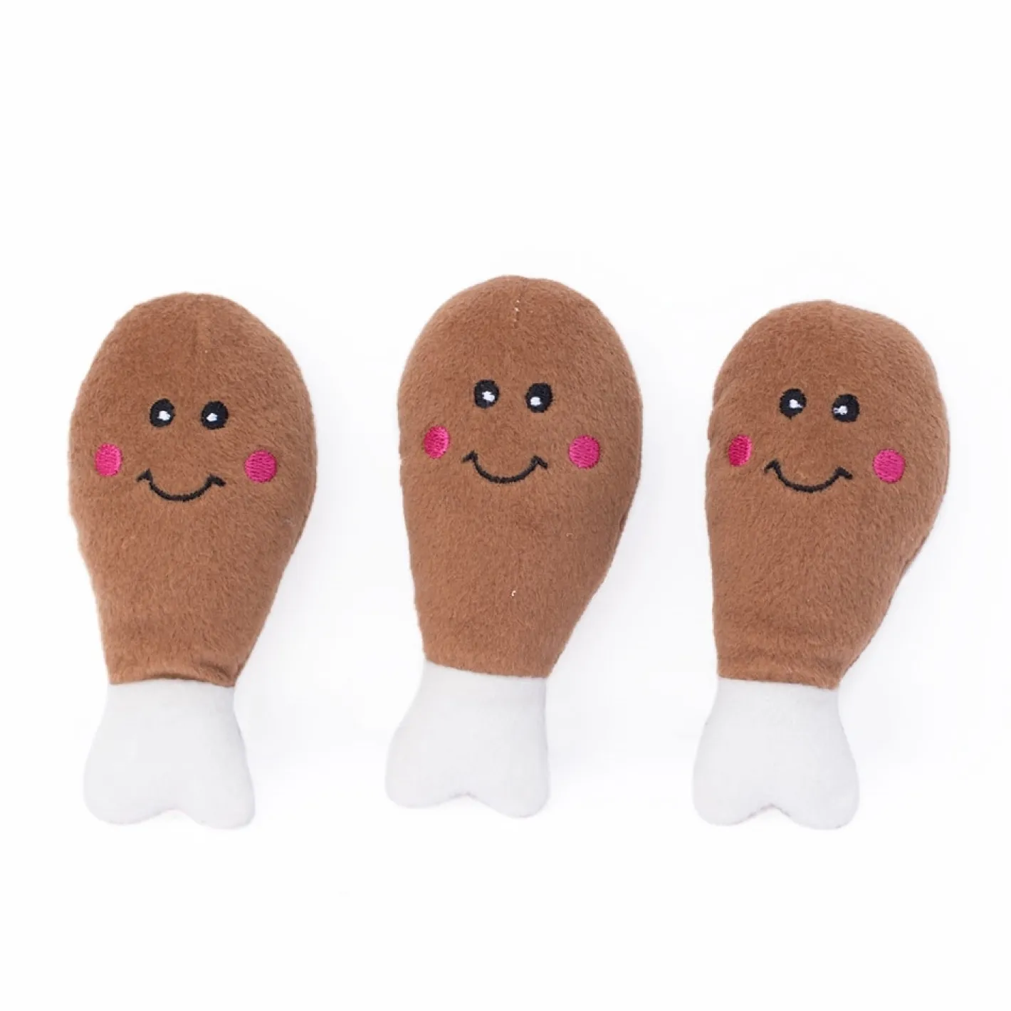 Zippy Paws Burrows Interactive Squeaker Dog Toys - Bucket of Chicken Fashion
