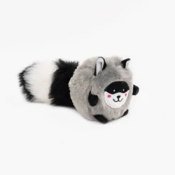 Zippy Paws Bushy Throw Crinkly Plush Fetch Dog Toy - Raccoon Sale