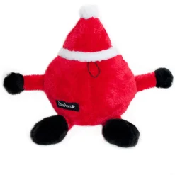 Zippy Paws Christmas Brainey Plush Dog Toy - Santa Best