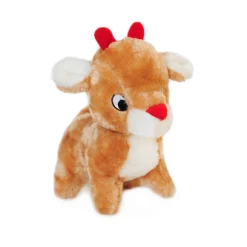 Zippy Paws Christmas Deluxe Plush Squeaker Dog Toy - Reindeer Outlet