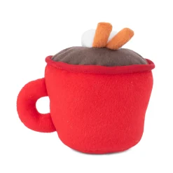 Zippy Paws Christmas Holiday NomNomz Squeaker Dog Toy - Hot Cocoa Sale