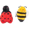 Zippy Paws Crinkle Bee and Ladybug Crinkle Squeaker Dog Toys Duo Pack Fashion