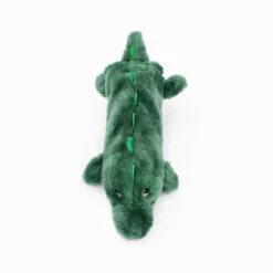 Zippy Paws Crusherz with Replaceable Plastic Squeaker Bottle Dog Toy - Alligator New
