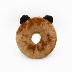 Zippy Paws Donutz Buddies Plush Squeaker Dog Toy - Bear Sale