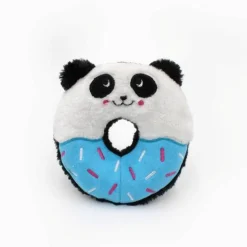 Zippy Paws Donutz Buddies Plush Squeaker Dog Toy - Panda Outlet