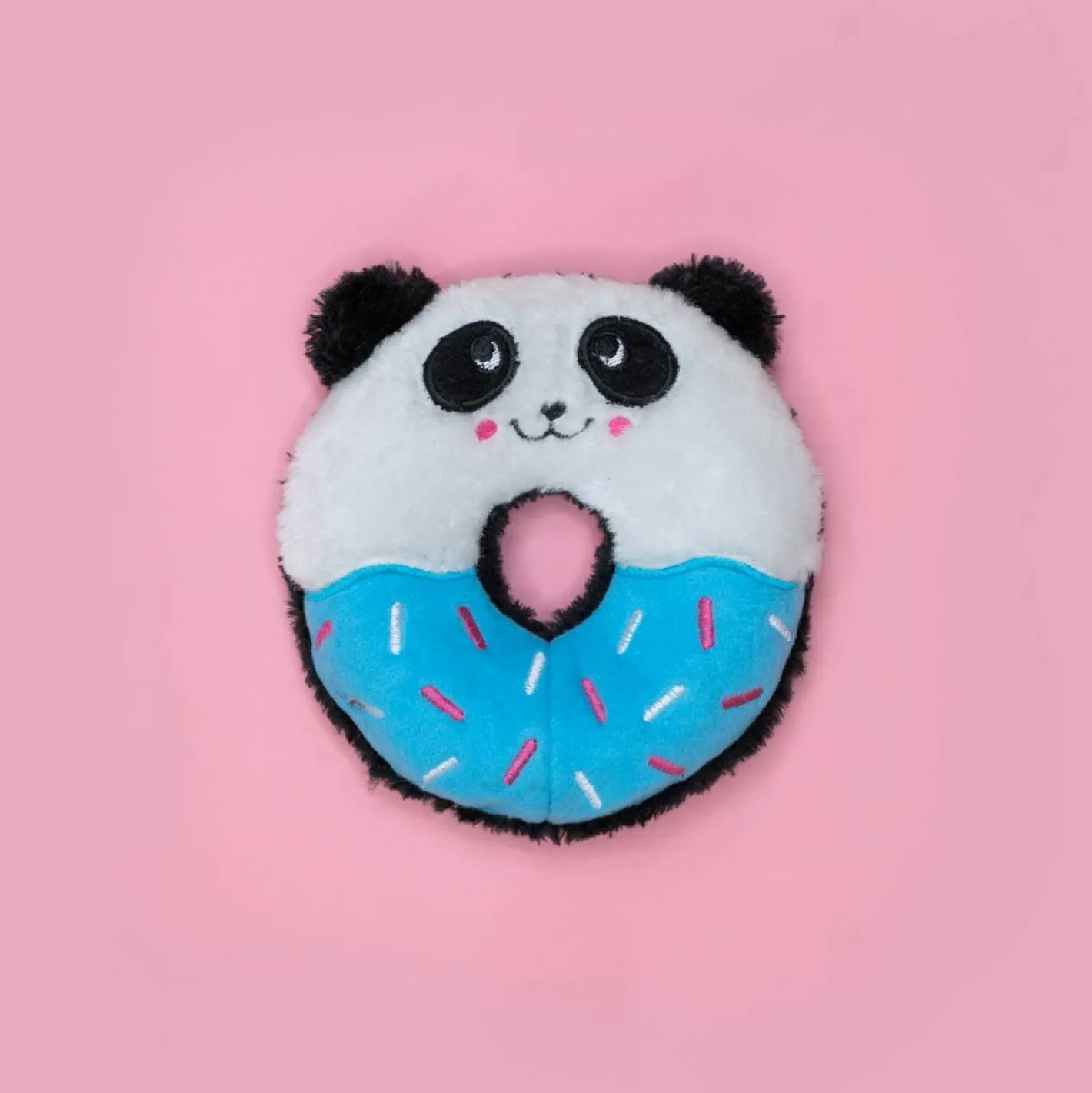 Zippy Paws Donutz Buddies Plush Squeaker Dog Toy - Panda Outlet