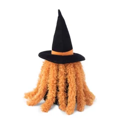 Zippy Paws Halloween Crinkle Squeaker Dog Toy - Witch with Long Crinkly Legs Outlet
