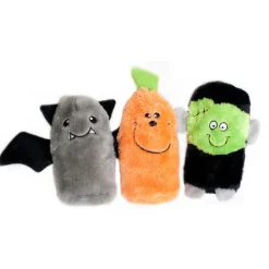 Zippy Paws Halloween Squeakie Buddie Dog Toys 3-pack - Frankenstein, Pumpkin & Bat Sale