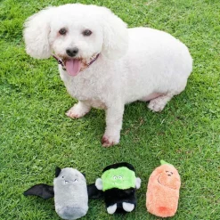 Zippy Paws Halloween Squeakie Buddie Dog Toys 3-pack - Frankenstein, Pumpkin & Bat Sale