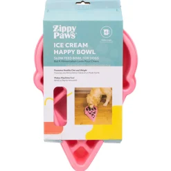 Zippy Paws Happy Bowl Interactive Slow Food Dog Bowl - Ice Cream Online