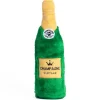 Zippy Paws Happy Hour Crusherz with Replaceable Squeaker Bottle Dog Toy - Champagne Hot