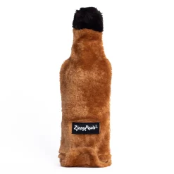Zippy Paws Happy Hour Crusherz with Replaceable Squeaker Bottle Dog Toy - Whiskey Discount