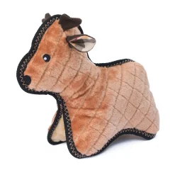 Zippy Paws Holiday Grunterz Plush Z-Stitch Dog Toy - Reindeer New