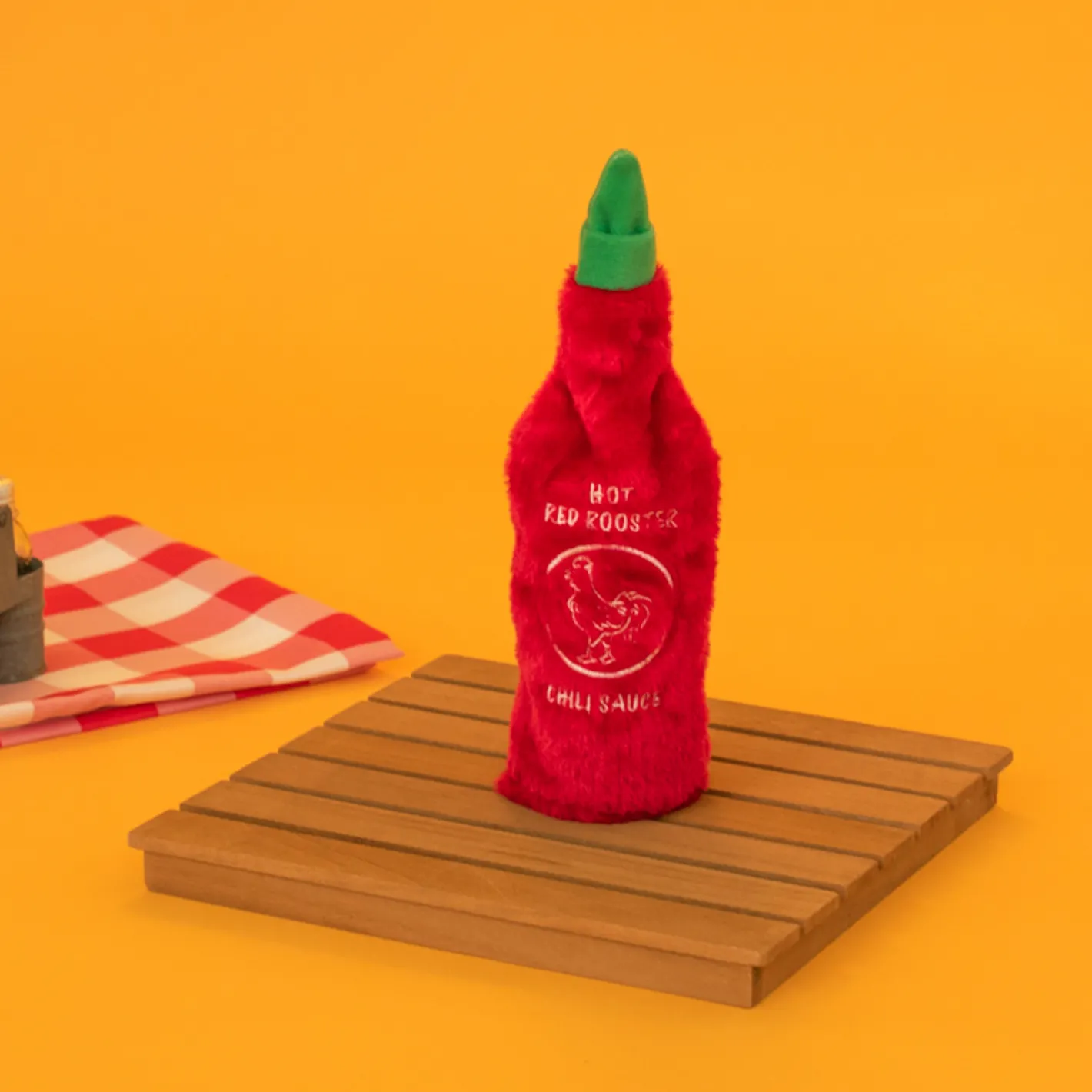 Zippy Paws Hot Sauce Crusherz Crunch & Squeak Dog Toy - Red Rooster Hot