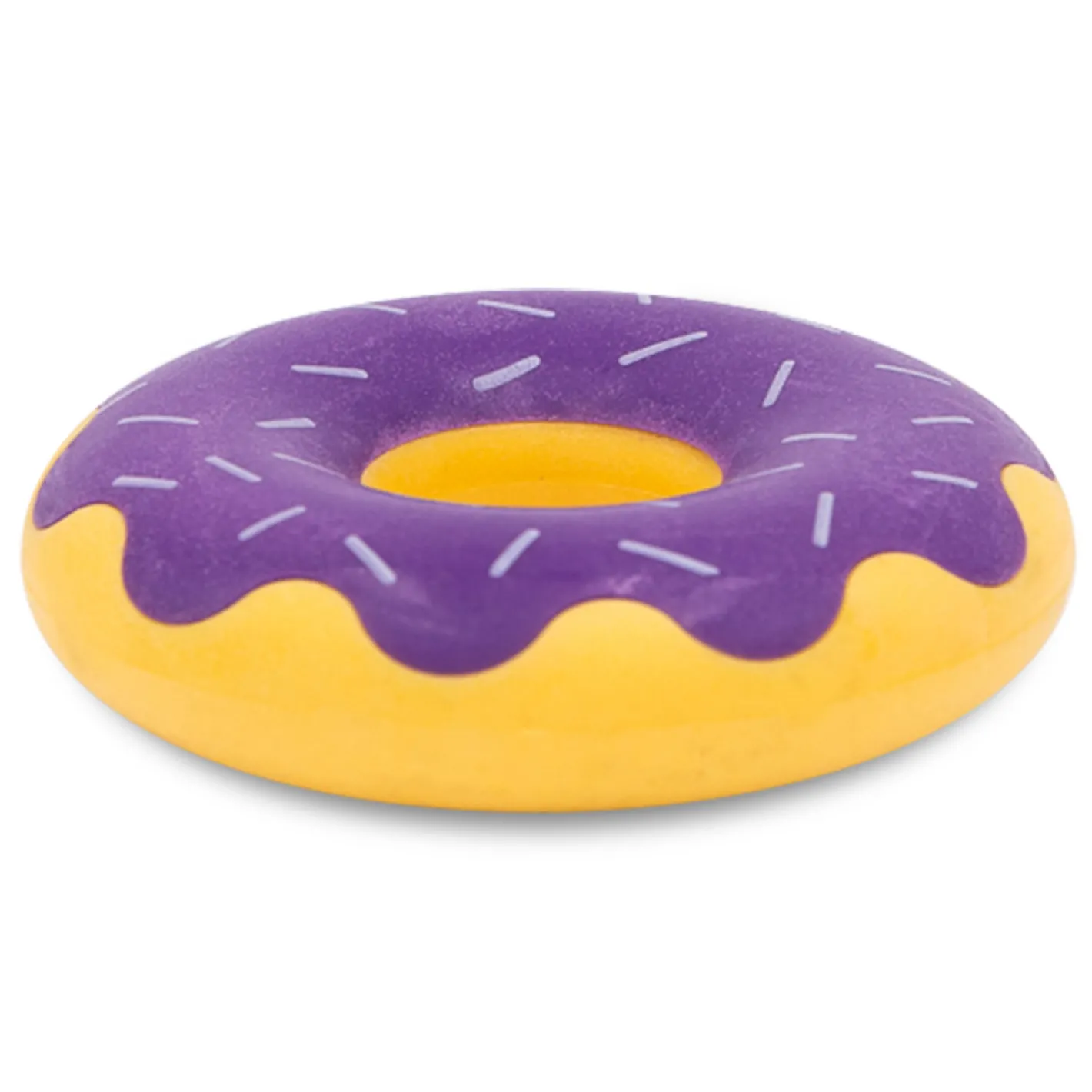 Zippy Paws Latex Squeaker Dog Toy - ZippyTuff Donutz - Grape Jelly Best