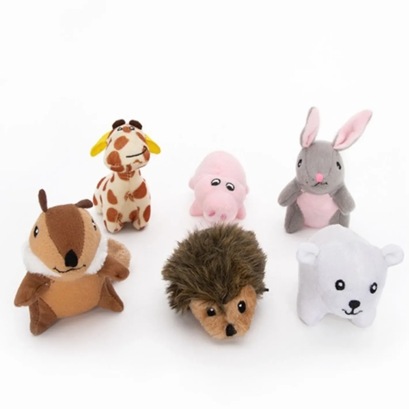 Zippy Paws Miniz Multipack Squeaker Dog Toys with 6 Mini Toys New