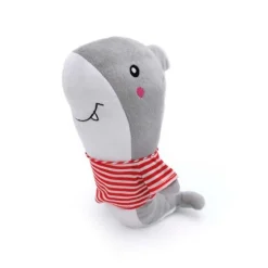 Zippy Paws Playful Pal Plush Squeaker Rope Dog Toy - Shelby the Shark Hot
