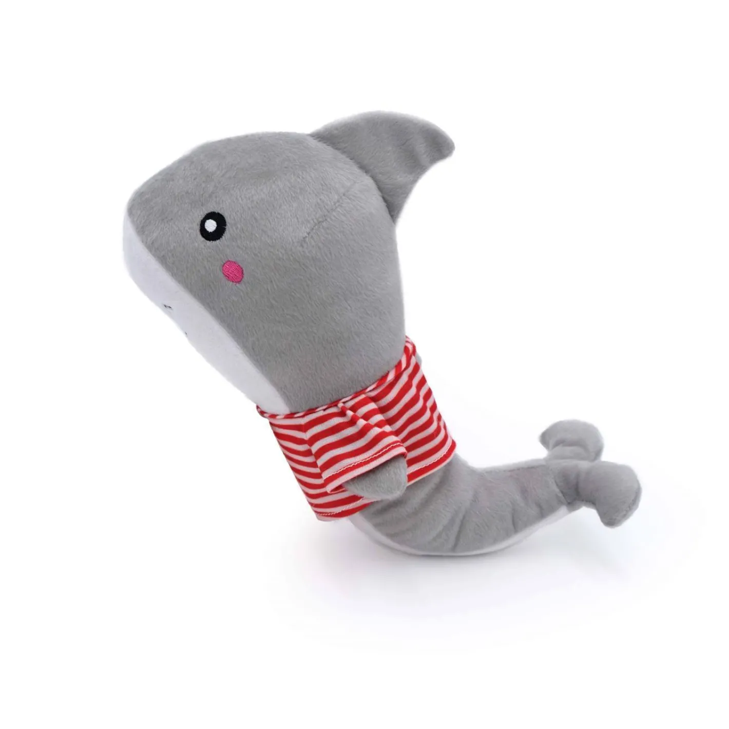 Zippy Paws Playful Pal Plush Squeaker Rope Dog Toy - Shelby the Shark Hot