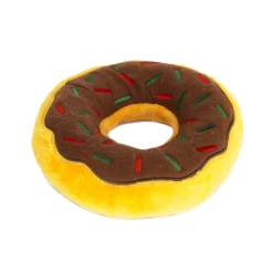 Zippy Paws Plush Jumbo Donutz Dog Toy with Blaster Squeaker - Gingerbread Outlet