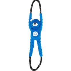 Zippy Paws Plush Squeaker Dog Toy - Hanukkah RopeTugz - Bear New