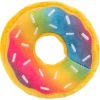 Zippy Paws Plush Squeaker Dog Toy - Rainbow Donutz Best