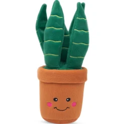 Zippy Paws Plush Squeaker Dog Toy - Snake Plant (Mother in Law's Tongue) Fashion
