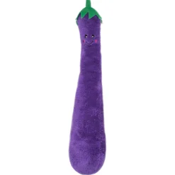 Zippy Paws Plush Squeaky Jigglerz Dog Toy - Eggplant Outlet