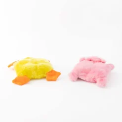 Zippy Paws Squeakie Pads No Stuffing Small Dog Toy - Duck & Pig 2-Pack Fashion
