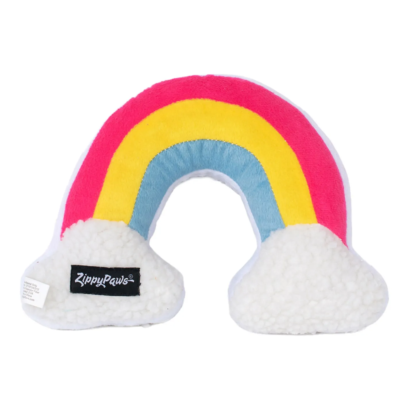Zippy Paws Squeakie Pattiez Plush Dog Toys - Rainbow New