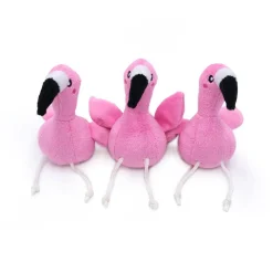Zippy Paws Zippy Burrow Interactive Dog Toy - 3 Flamingos in Monstera Leaf New