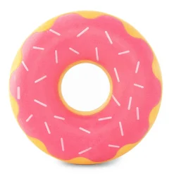 Zippy Paws ZippyTuff Latex Donutz Squeaker Dog Toy - Strawberry Online