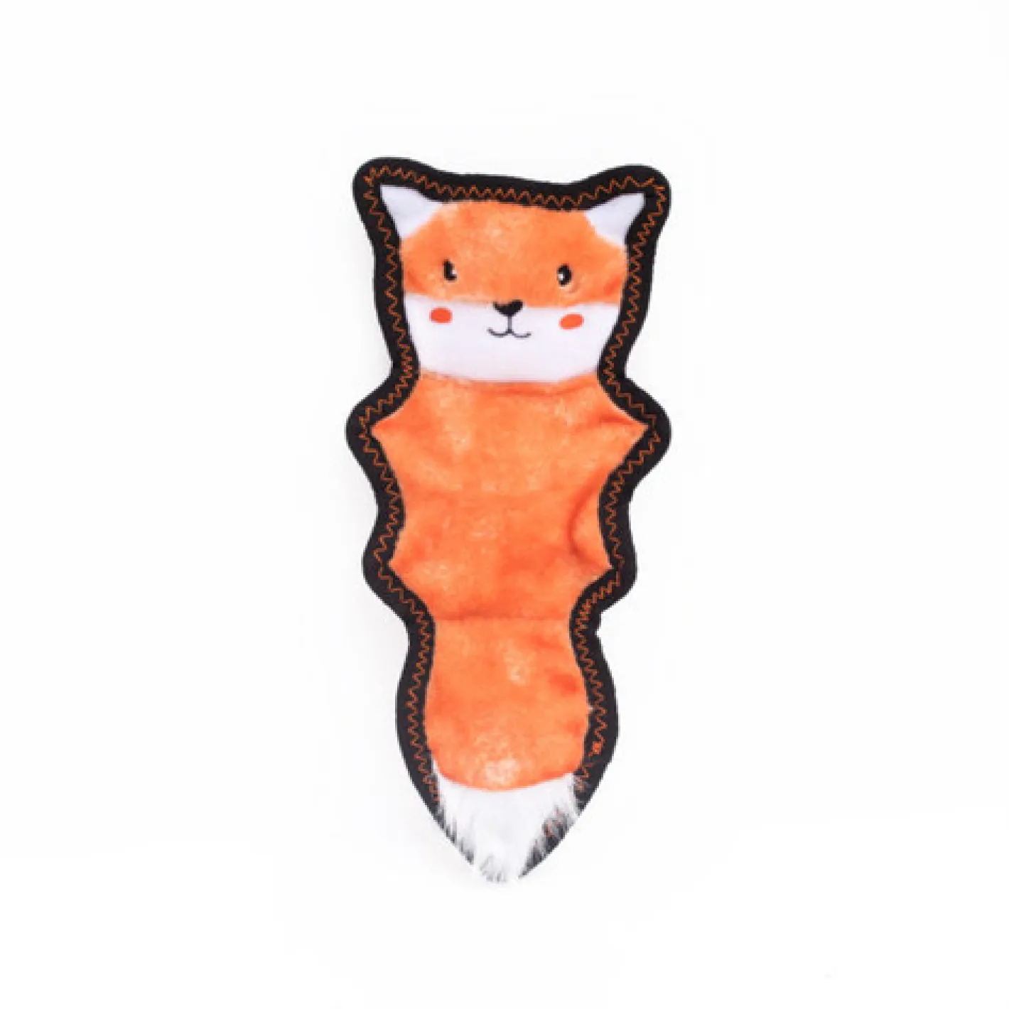 Zippy Paws Z-Stitch Skinny Peltz No Stuffing Squeaker Dog Toy - Fox Clearance
