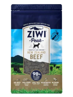Ziwi Peak Air Dried Grain Free Dog Food 454g Pouch - Free Range Beef Sale