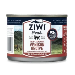 Ziwi Peak Moist Grain Free Cat Food - Venison - 185g x 12 Cans New